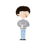 cartoon curious man N65
