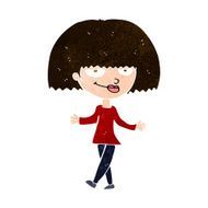 cartoon smug looking woman N9