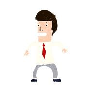 cartoon nervous businessman N9