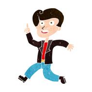 cartoon man with great idea N37