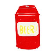 cartoon beer can N19