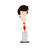 cartoon happy man N439