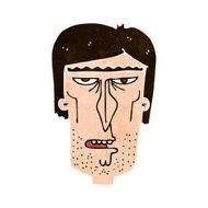 cartoon angry face N26