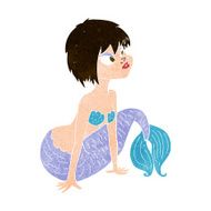 cartoon pretty mermaid N32