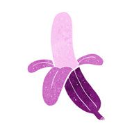 cartoon purple banana N3