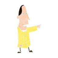 cartoon ugly man pointing N9