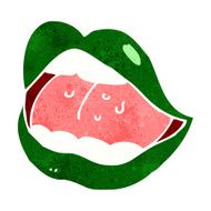 cartoon halloween mouth N21