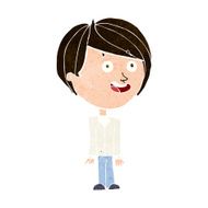 cartoon happy surprised boy N7