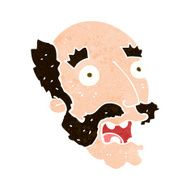 cartoon shocked old man N30