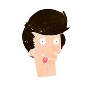 cartoon man with tongue hanging out N9