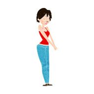cartoon content woman N10