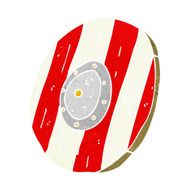 cartoon wooden shield N10