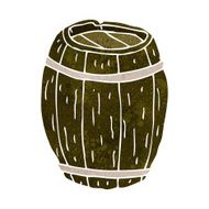 cartoon wooden barrel N5