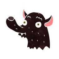 cartoon happy wolf N18