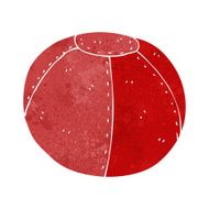 cartoon old stitched football N5