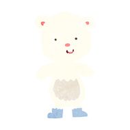 cartoon happy teddy bear in boots N9