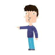 cartoon pointing man N98