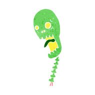 funny cartoon skull N39