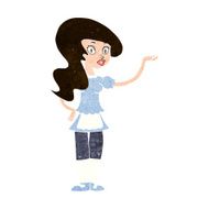Cartoon Waitress N33
