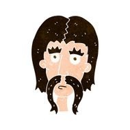 cartoon man with long mustache N11