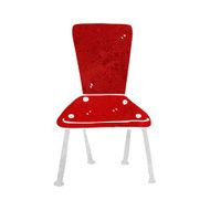 cartoon old school chair N9