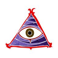 cartoon mystic eye symbol N20