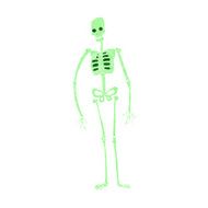 cartoon spooky skeleton N6