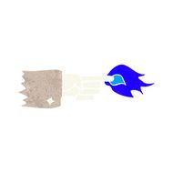 cartoon flaming pointing finger symbol N10
