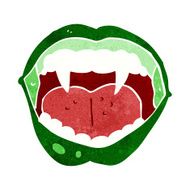 cartoon vampire mouth N27