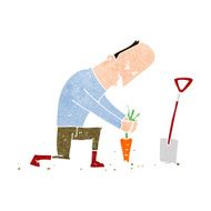 Cartoon Gardener N12