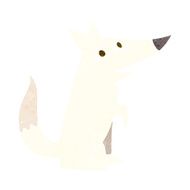cartoon wolf cub N12