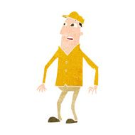 cartoon shocked man N118