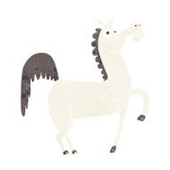 Funny cartoon horse N12