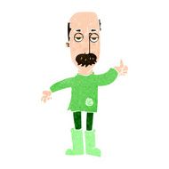 cartoon annoyed old man N60