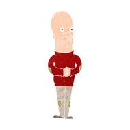 cartoon funny bald man N8