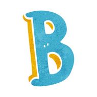 Cartoon Letter B N21