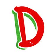 cartoon letter d N13
