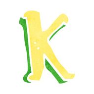 cartoon letter k N14