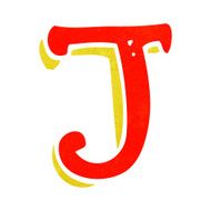 cartoon letter j N13