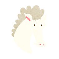 Cartoon Horse Head N16