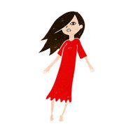 cartoon ghost like girl N7