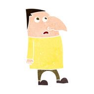cartoon worried man N97