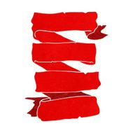 cartoon heraldic scroll banner N10