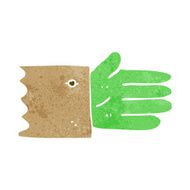 cartoon zombie hand symbol N4