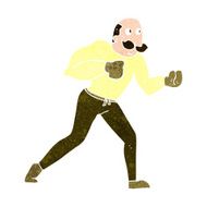 cartoon retro boxer man N10