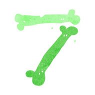 cartoon halloween bone number N92