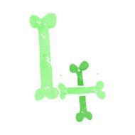 cartoon halloween bone number N93
