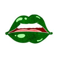 cartoon sexy halloween lips symbol N11