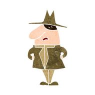 cartoon man in coat and hat N10