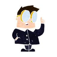 Cartoon Scientist N16